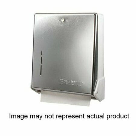 CARLISLE FOODSERVICE san jamar True Fold T1905WH Towel Dispenser, Metal/Plastic, Surface, Wall Mounting SJMT1905WH